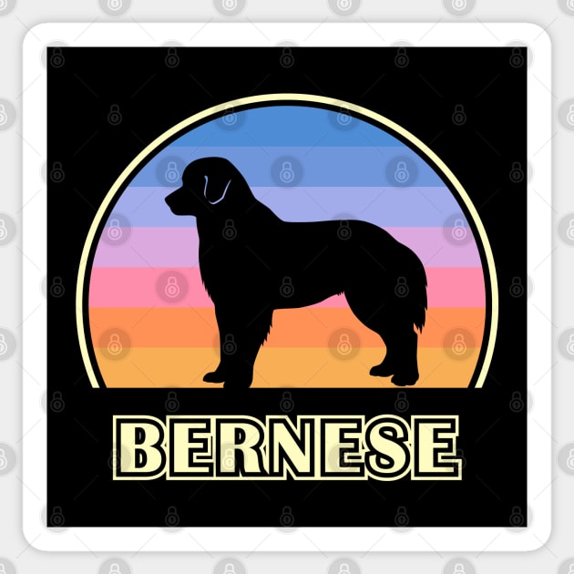 Bernese Mountain Dog Vintage Sunset Dog Sticker by millersye